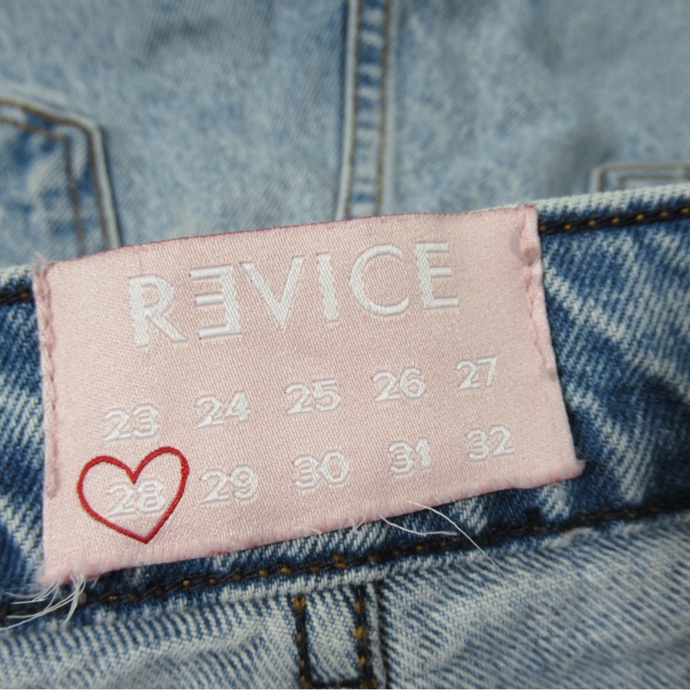 Revice Distressed Straight Leg Denim Jeans Size 28 - Picture 7 of 17
